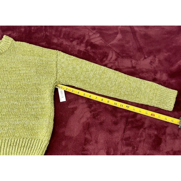 Goodthreads Women's Marled Long Sleeve Crewneck Sweater, Olive Marl Size Large - Picture 15 of 16